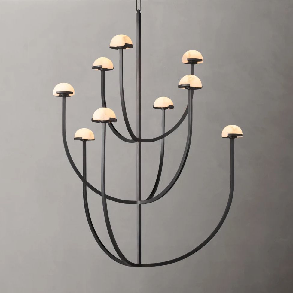 Perael Curve Dome Round Chandelier 40"