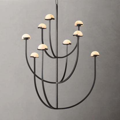 Perael Curve Dome Round Chandelier 40"