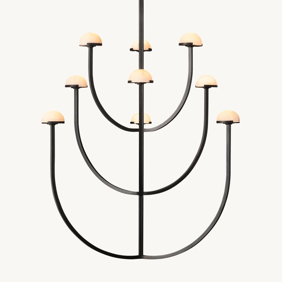 Perael Curve Dome Round Chandelier 40"