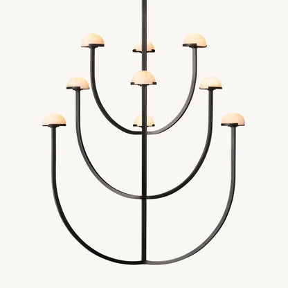 Perael Curve Dome Round Chandelier 40"