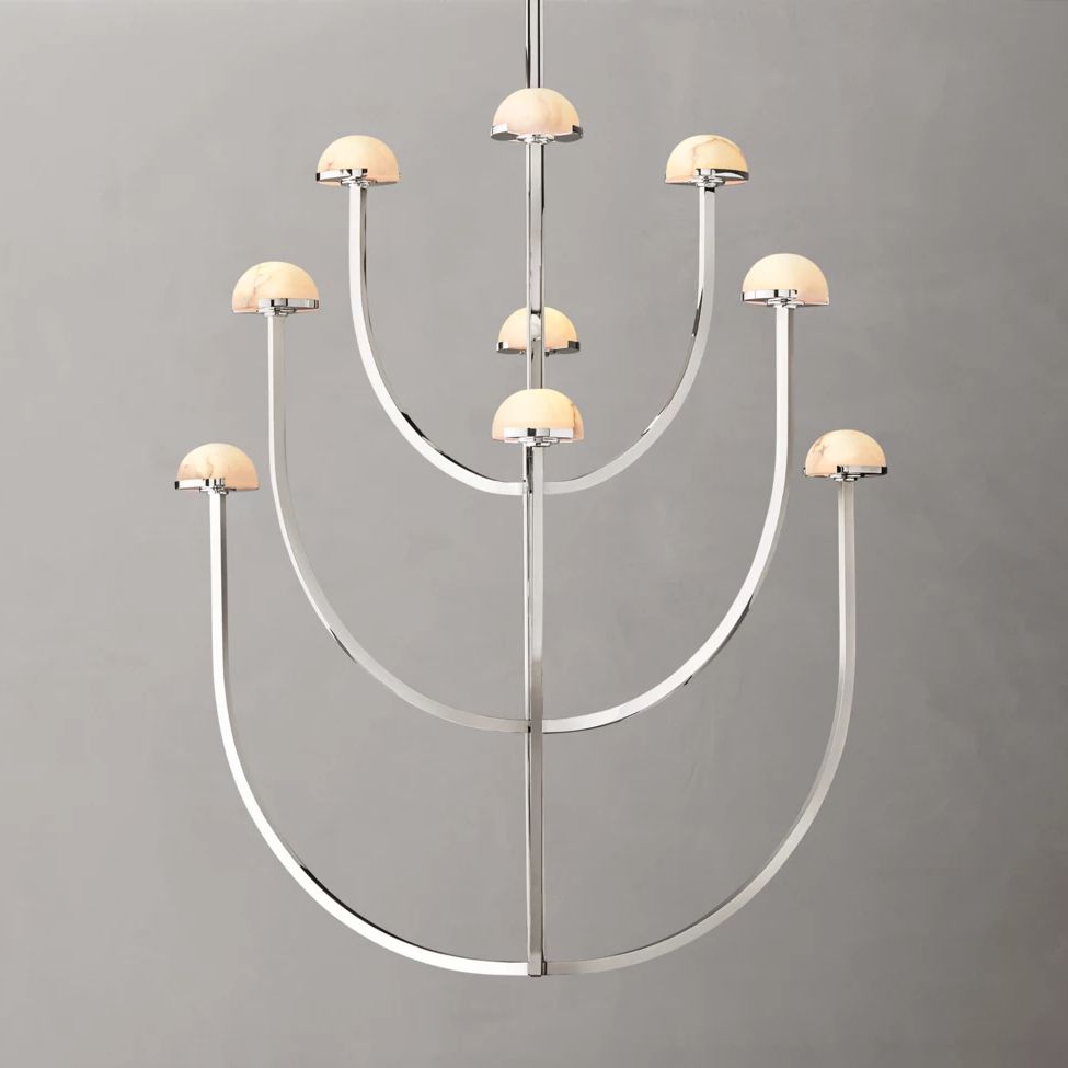 Perael Curve Dome Round Chandelier 40"