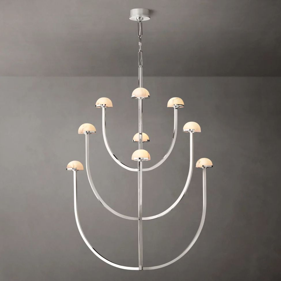 Perael Curve Dome Round Chandelier 40"