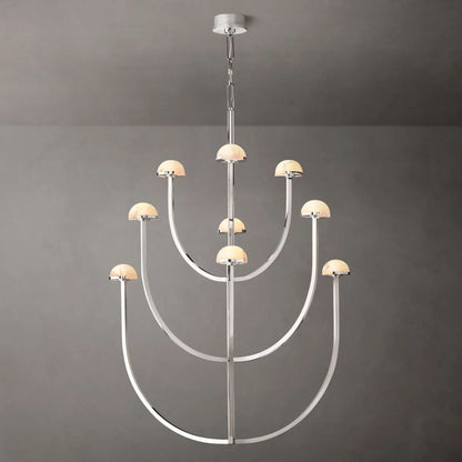 Perael Curve Dome Round Chandelier 40"