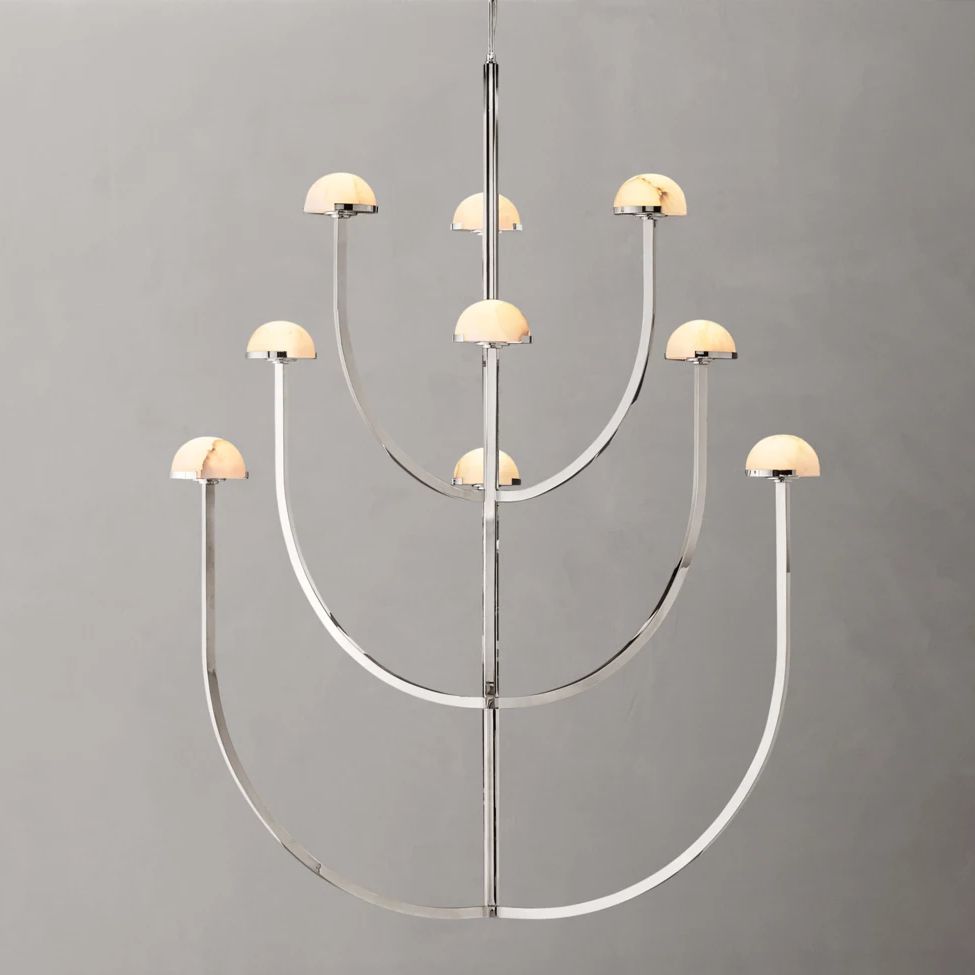 Perael Curve Dome Round Chandelier 40"