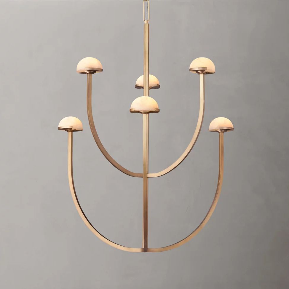 Perael Curve Dome Round Chandelier 32"