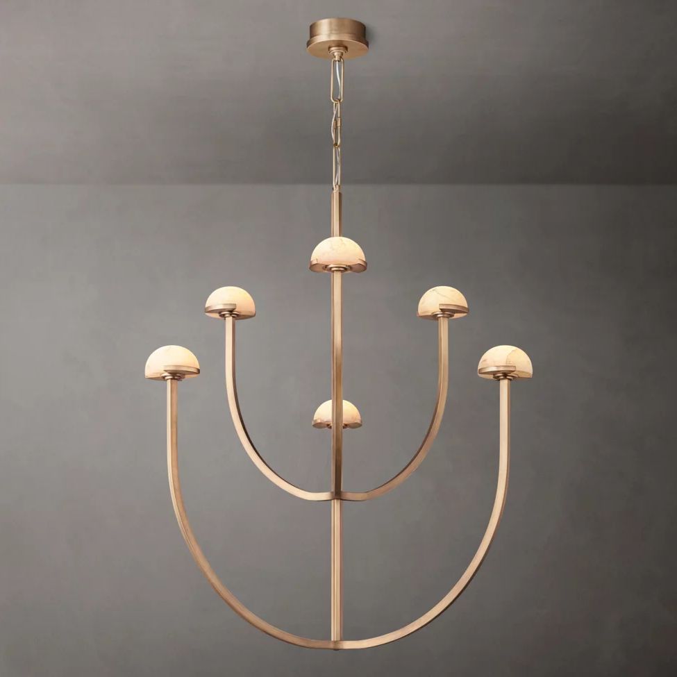 Perael Curve Dome Round Chandelier 32"