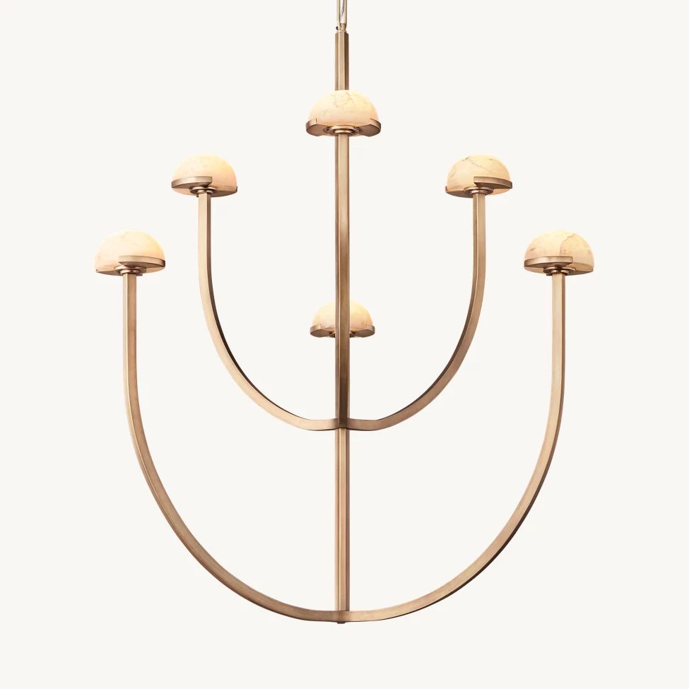 Perael Curve Dome Round Chandelier 32"