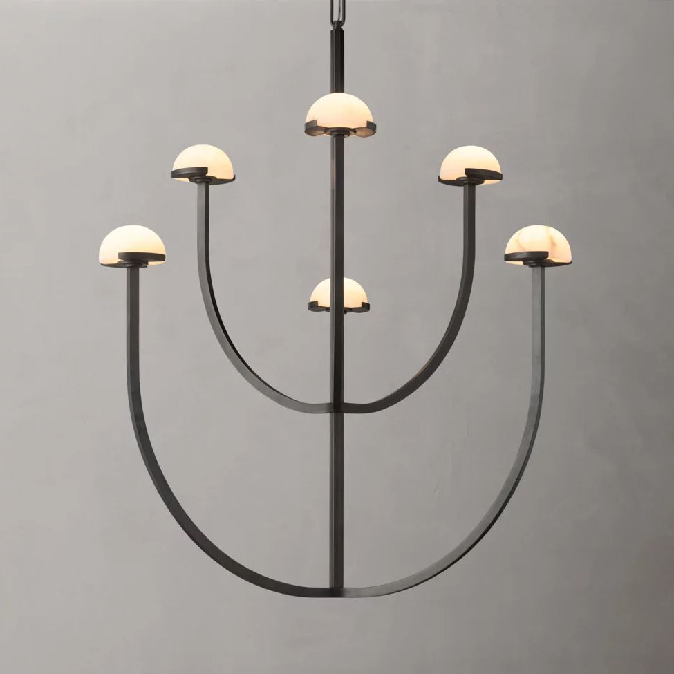 Perael Curve Dome Round Chandelier 32"