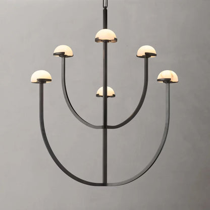 Perael Curve Dome Round Chandelier 32"