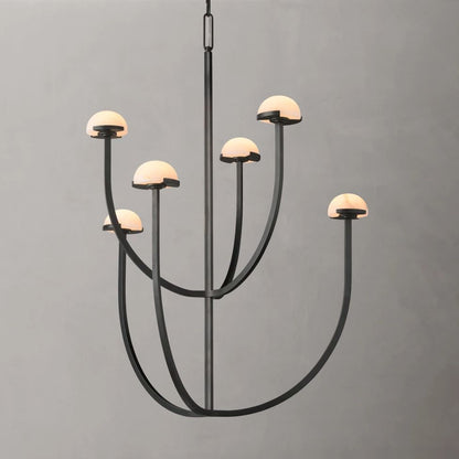 Perael Curve Dome Round Chandelier 32"