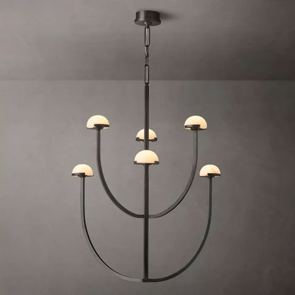 Perael Curve Dome Round Chandelier 32"