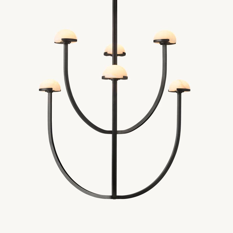 Perael Curve Dome Round Chandelier 32"