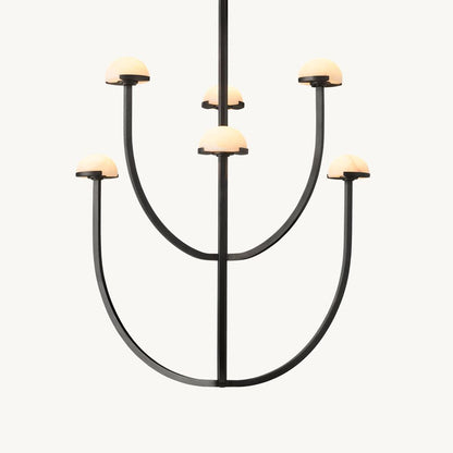 Perael Curve Dome Round Chandelier 32"