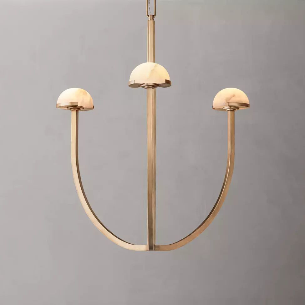 Perael Curve Dome Round Chandelier 24"