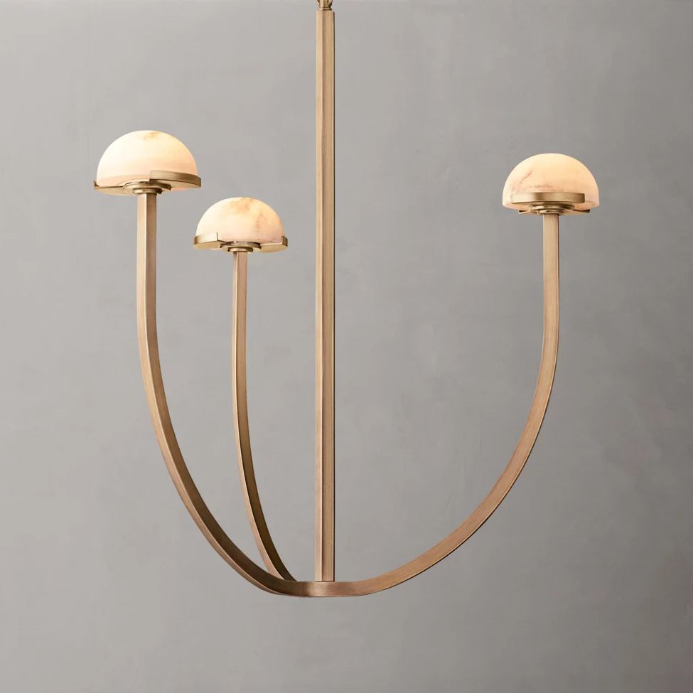 Perael Curve Dome Round Chandelier 24"