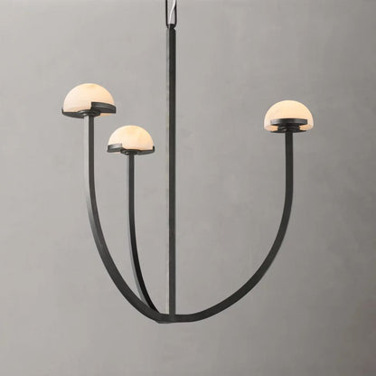 Perael Curve Dome Round Chandelier 24"