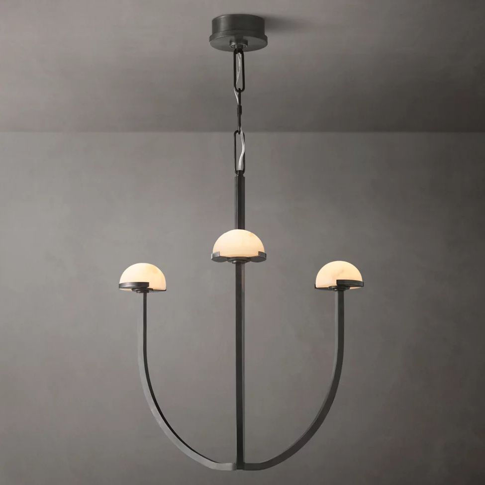 Perael Curve Dome Round Chandelier 24"