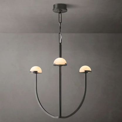 Perael Curve Dome Round Chandelier 24"