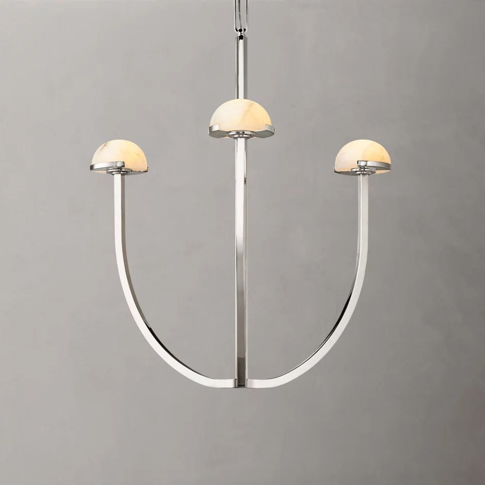 Perael Curve Dome Round Chandelier 24"