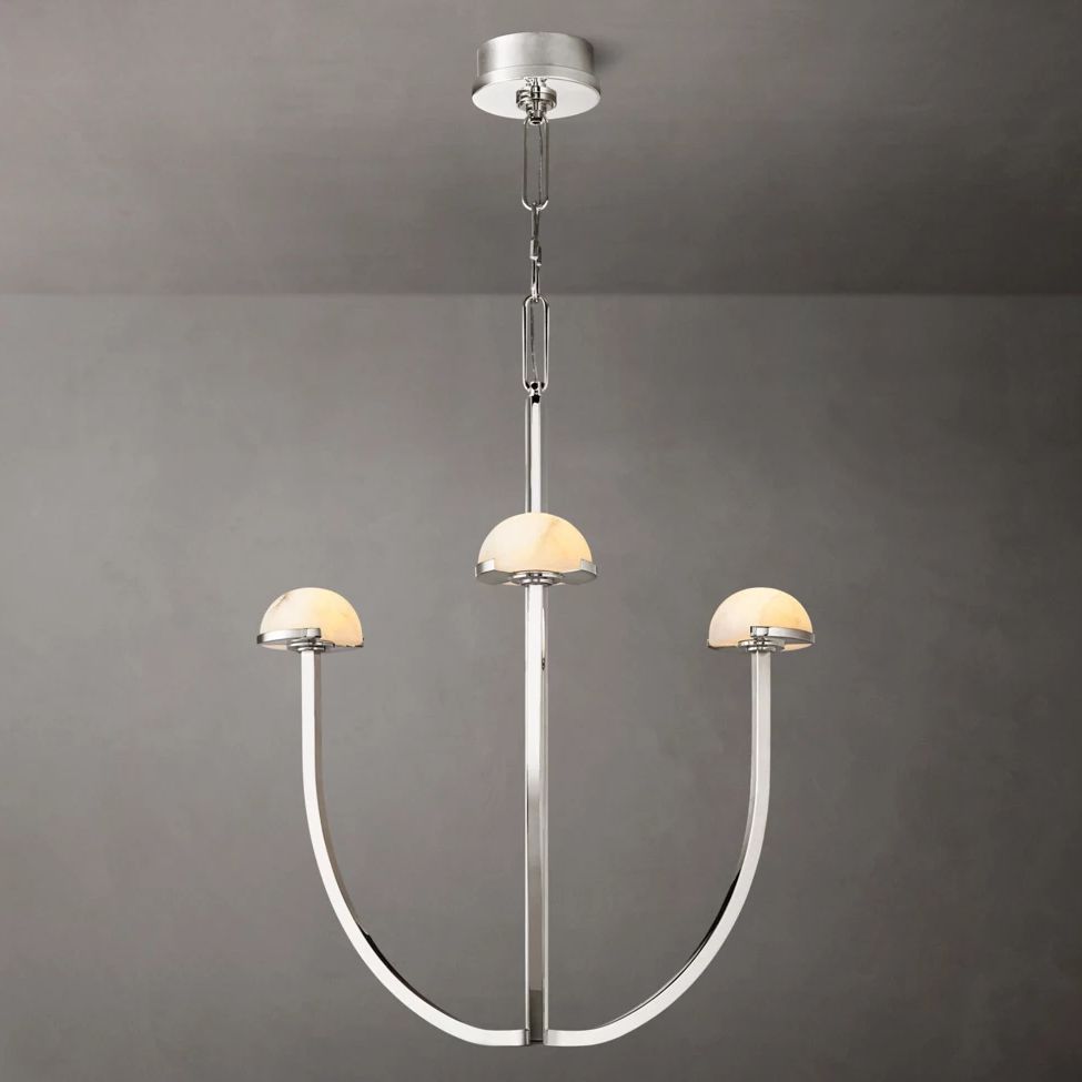 Perael Curve Dome Round Chandelier 24"