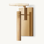 Halver Alabaster Dome Wall Sconce