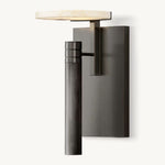 Halver Alabaster Dome Wall Sconce
