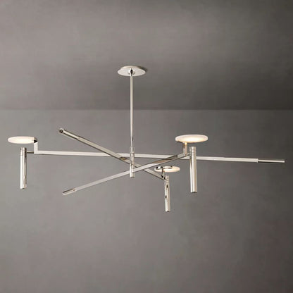 Halver Alabaster Dome Round Chandelier 60"