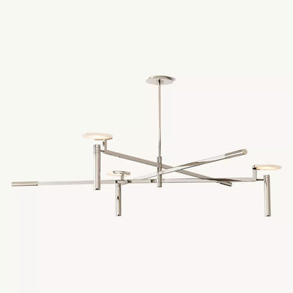 Halver Alabaster Dome Round Chandelier 60"