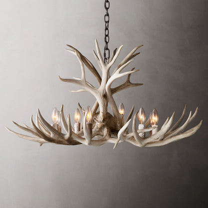 Antler Rustic Elegant Branch Chandelier 36"