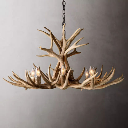 Antler Rustic Elegant Branch Chandelier 36"