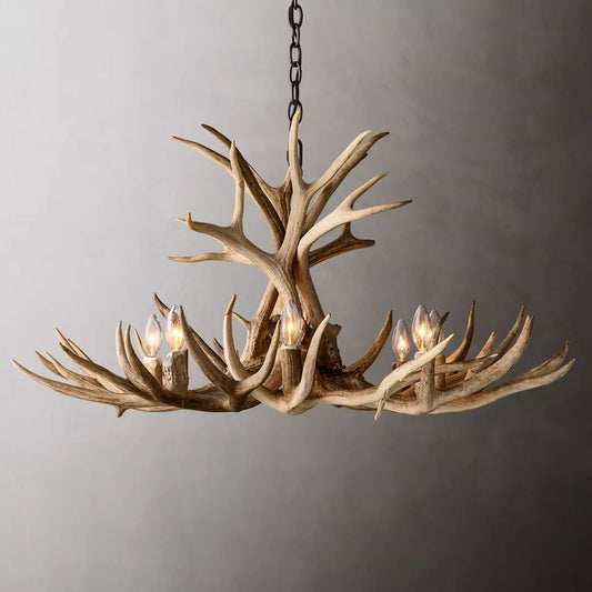 Antler Rustic Elegant Branch Chandelier 36"