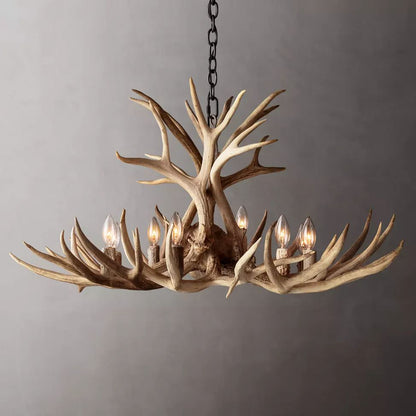 Antler Rustic Elegant Branch Chandelier 36"