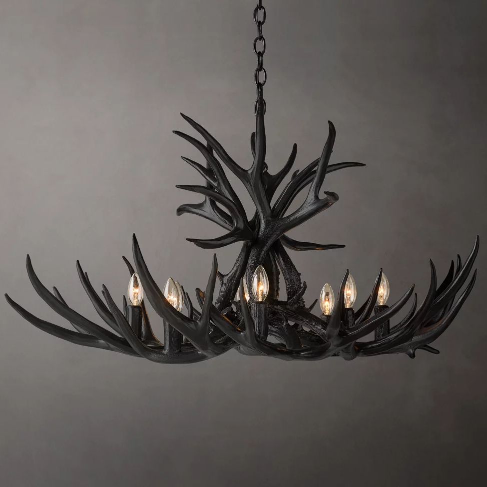 Antler Rustic Elegant Branch Chandelier 36"
