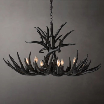 Antler Rustic Elegant Branch Chandelier 36"