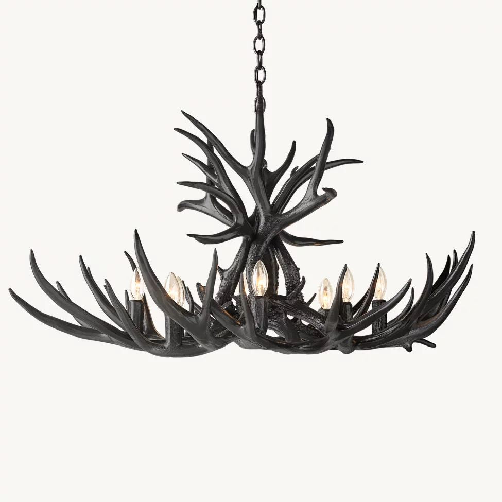 Antler Rustic Elegant Branch Chandelier 36"