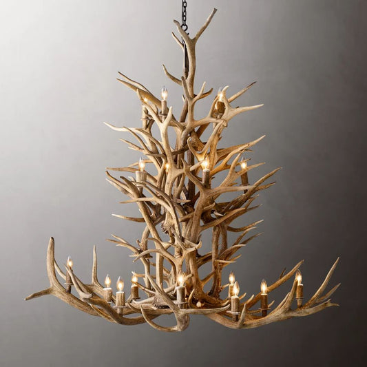 Antler Rustic Elegant Branch Chandelier 66"