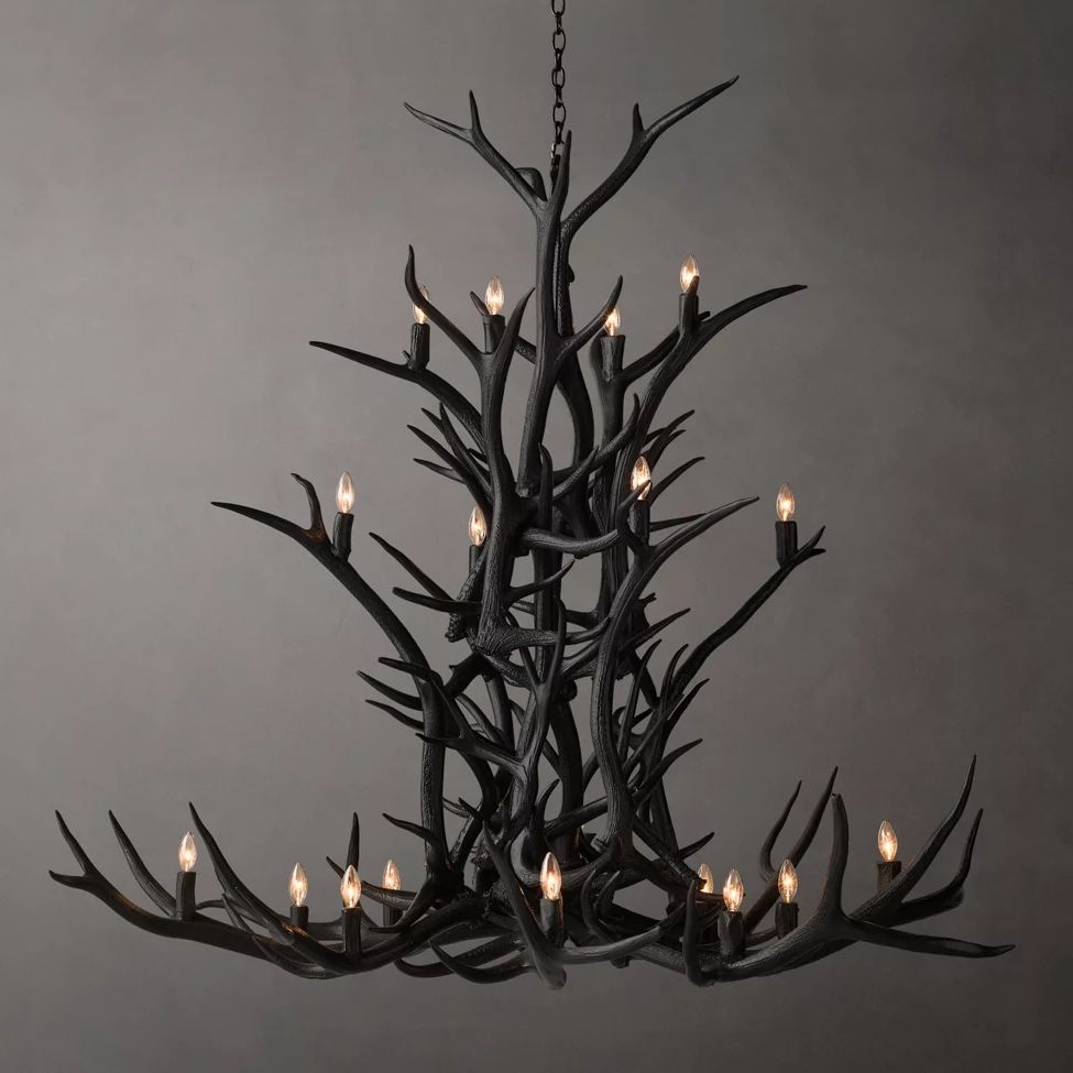 Antler Rustic Elegant Branch Chandelier 66"
