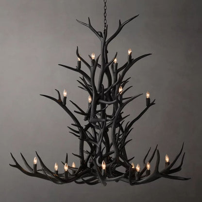 Antler Rustic Elegant Branch Chandelier 66"