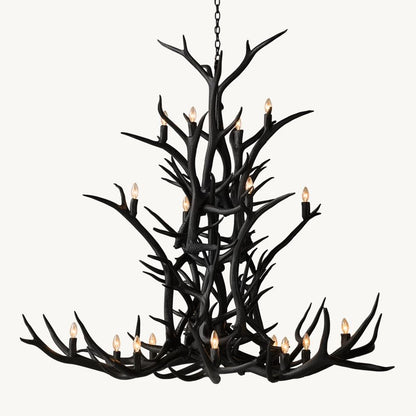 Antler Rustic Elegant Branch Chandelier 66"