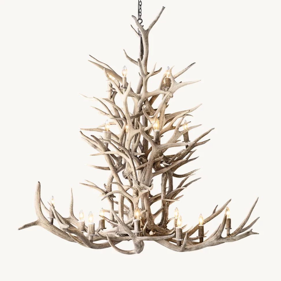 Antler Rustic Elegant Branch Chandelier 66"