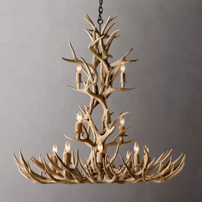 Antler Rustic Elegant Branch Chandelier 48"
