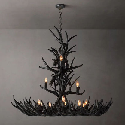 Antler Rustic Elegant Branch Chandelier 48"