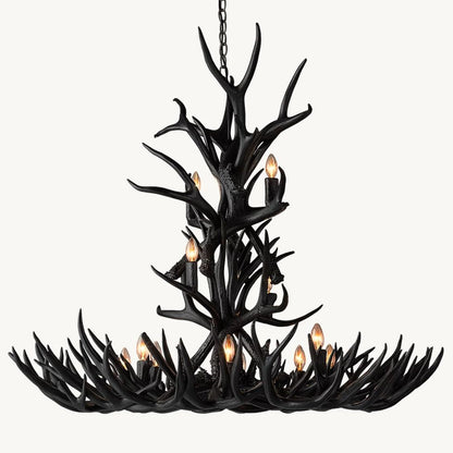 Antler Rustic Elegant Branch Chandelier 48"