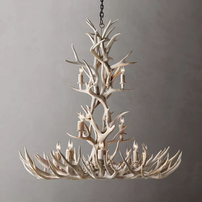 Antler Rustic Elegant Branch Chandelier 48"
