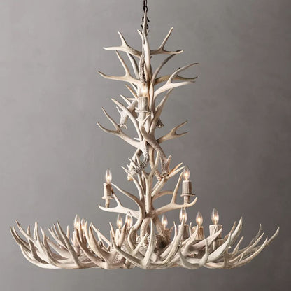 Antler Rustic Elegant Branch Chandelier 48"