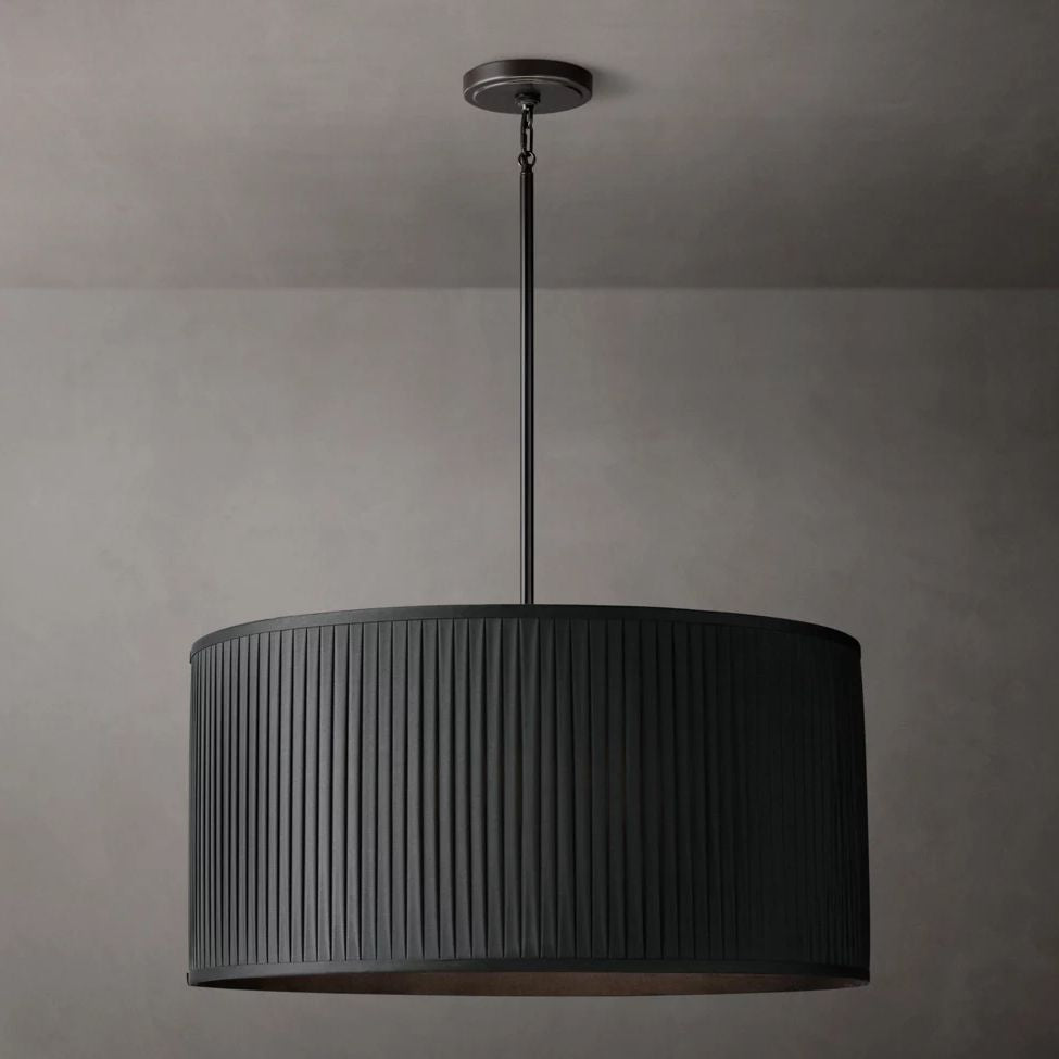 Stralier Pleated Drum Pendant Light