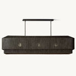 Ceva Weave Contour Rectangular Chandelier