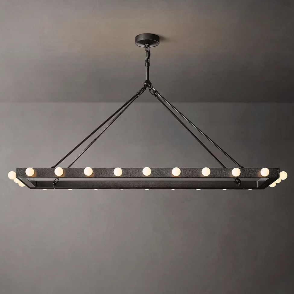 Vitoria Ember Trace Linear Chandelier 54"