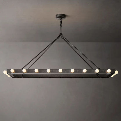 Vitoria Ember Trace Linear Chandelier 54"
