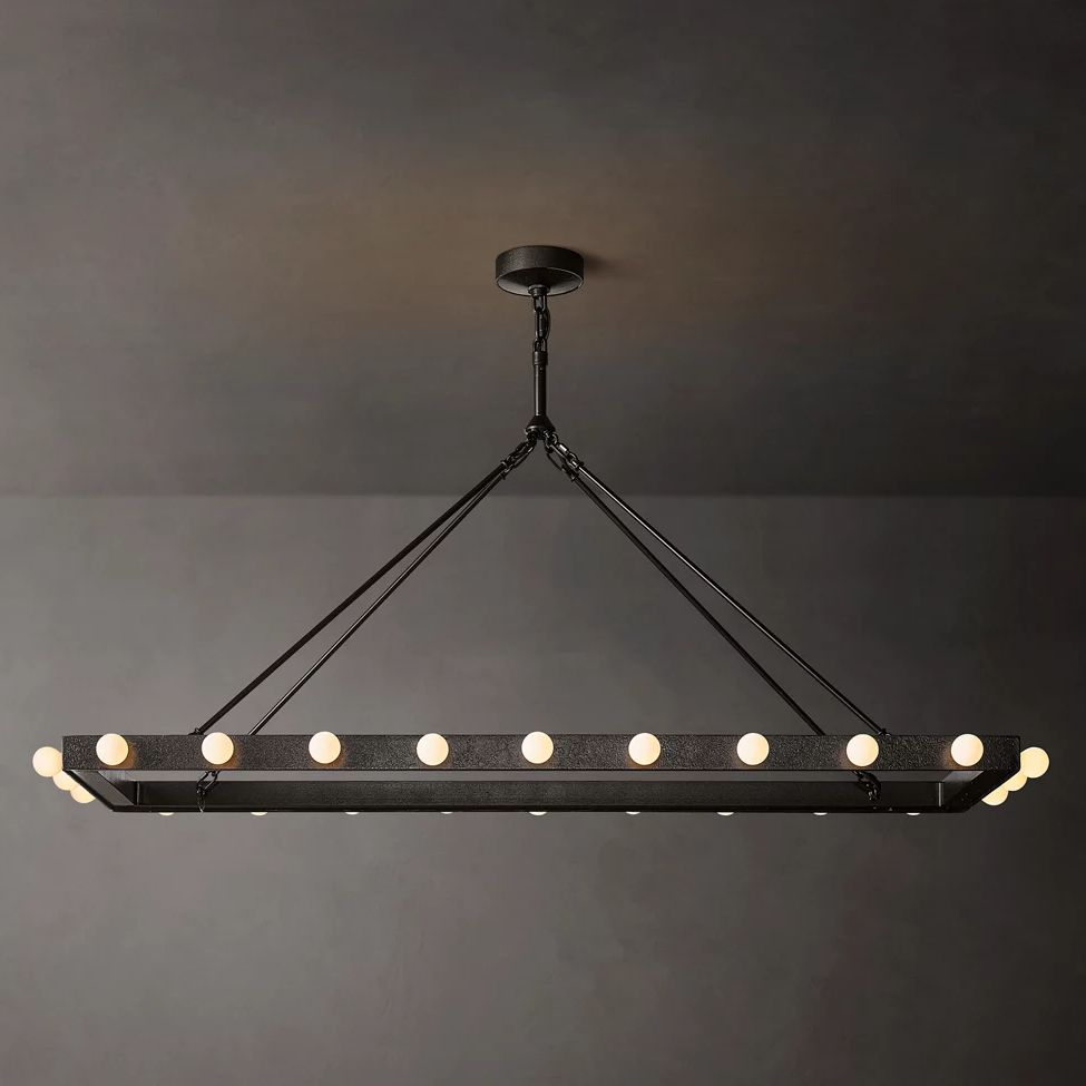 Vitoria Ember Trace Linear Chandelier 54"